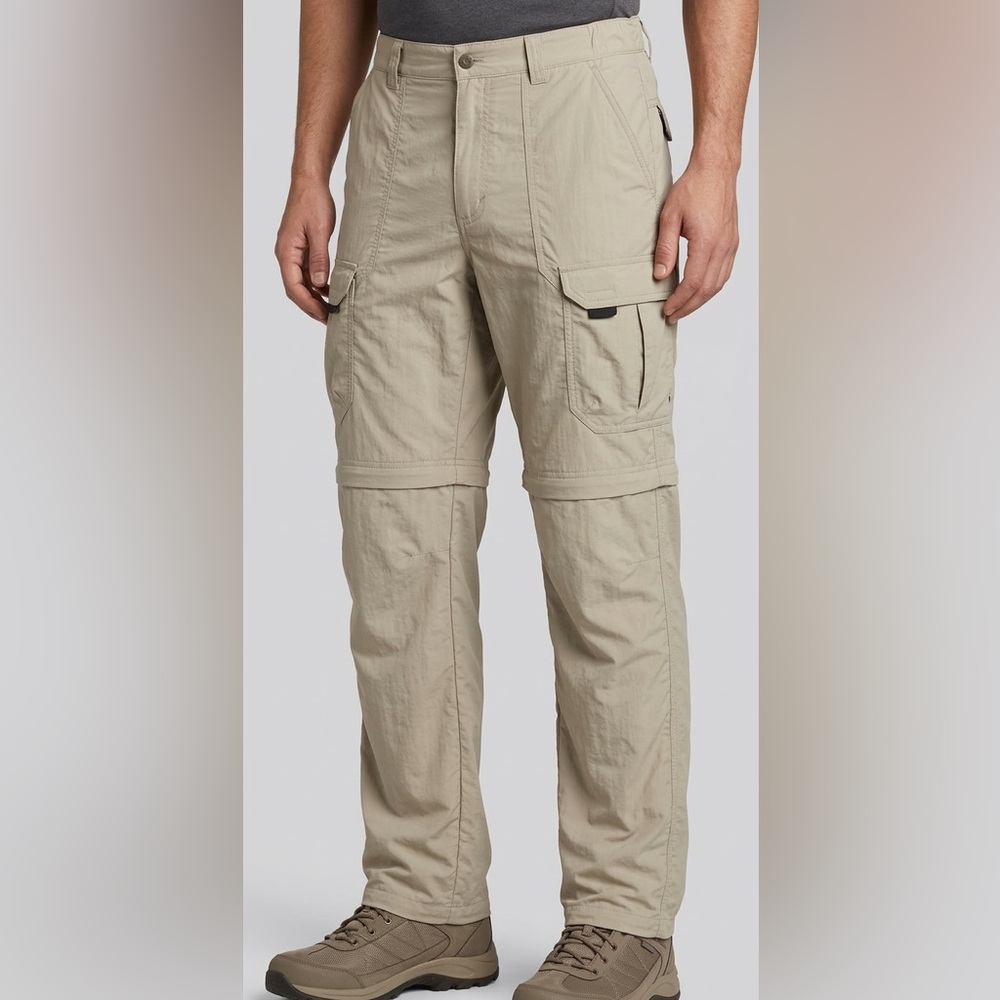 Men's Convertible Cargo Pants - Beige